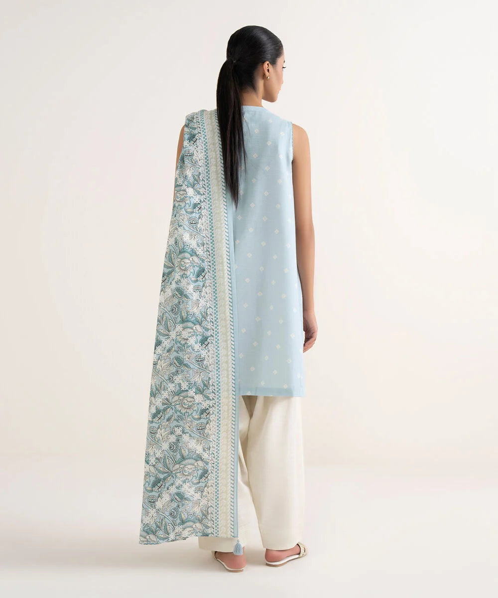 2 Piece - Printed Light Khaddar Suit