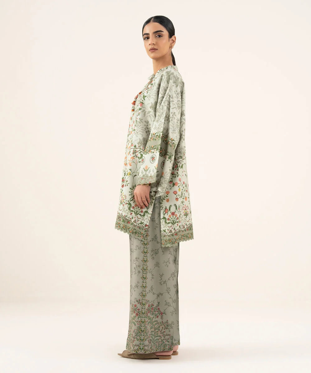 2 Piece - Printed Viscose Khaddar Suit