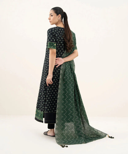 3 Piece - Embroidered Khaddar Suit