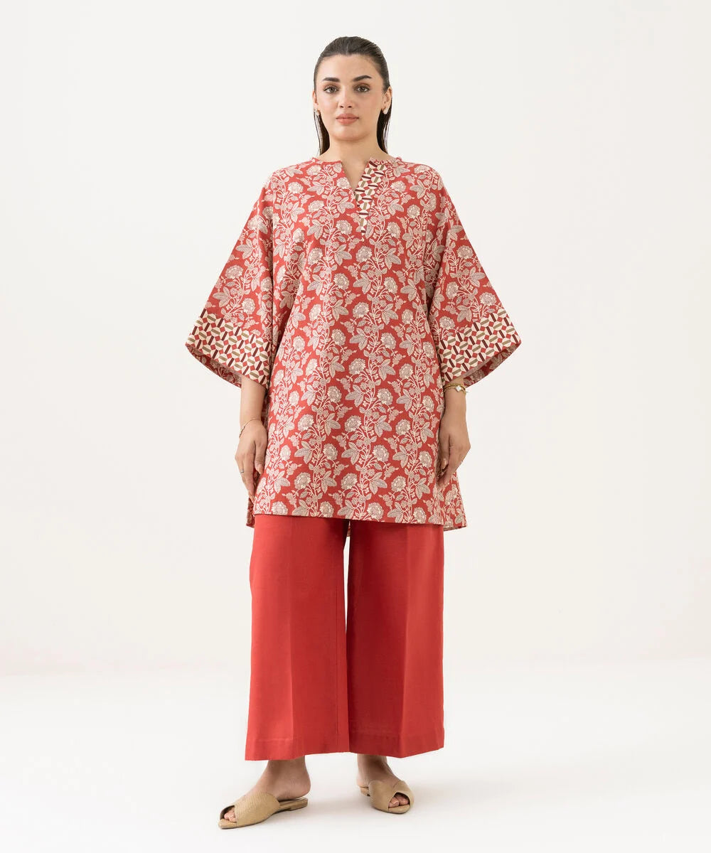 Printed Khaddar Shirt