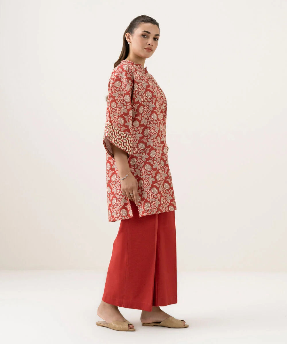 Printed Khaddar Shirt