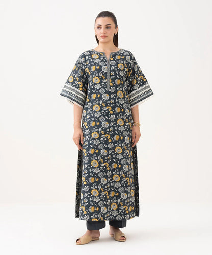 Printed Khaddar Shirt