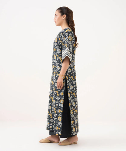 Printed Khaddar Shirt
