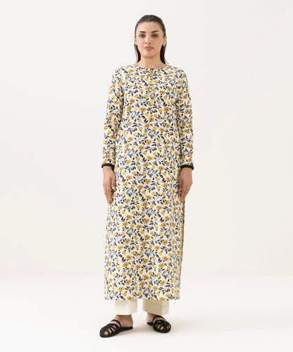Printed Khaddar Shirt