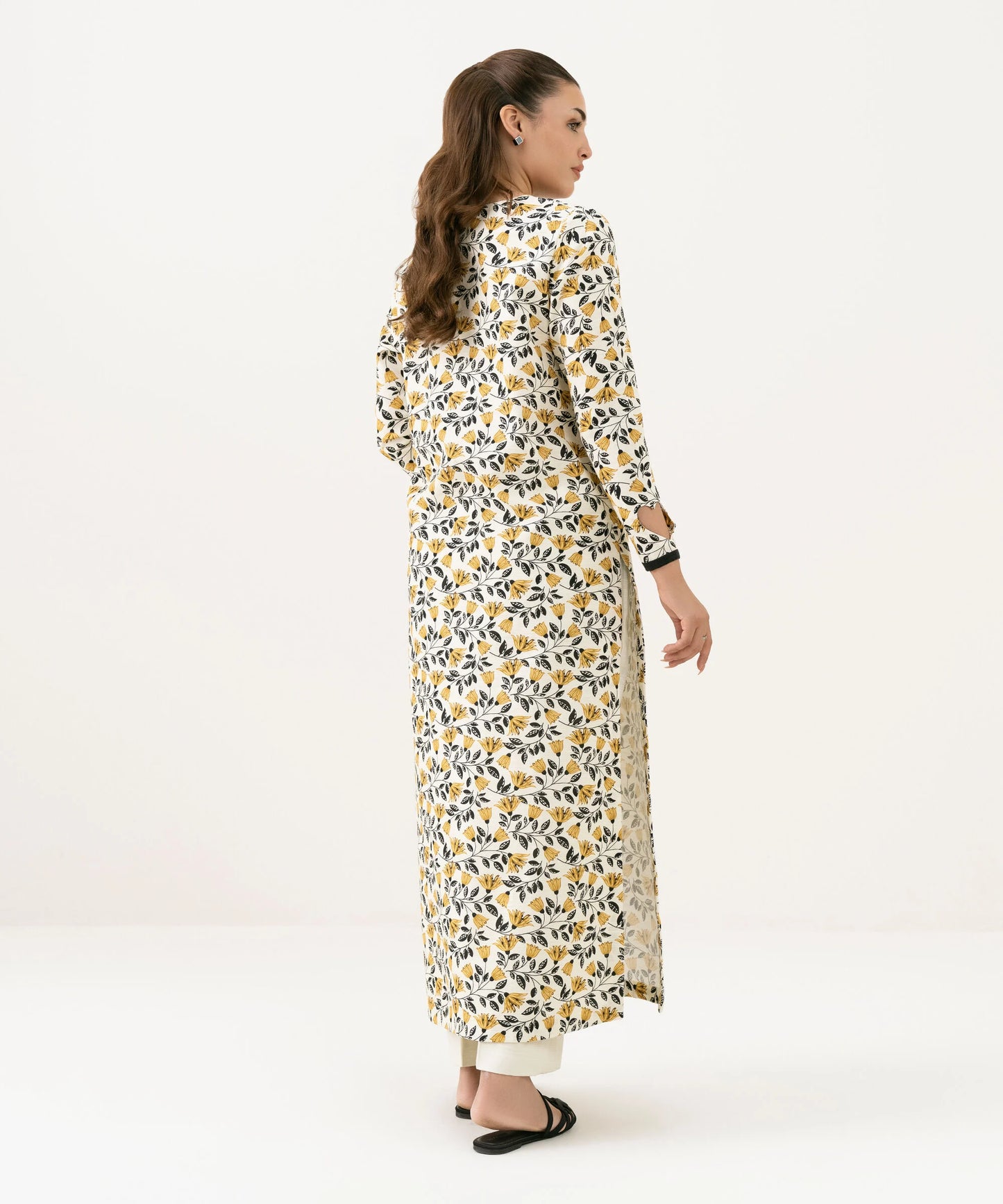 Printed Khaddar Shirt