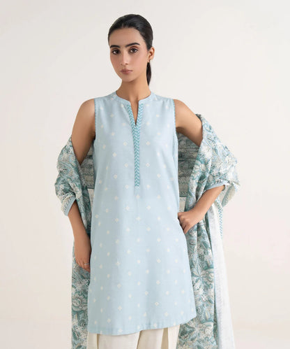 2 Piece - Printed Light Khaddar Suit