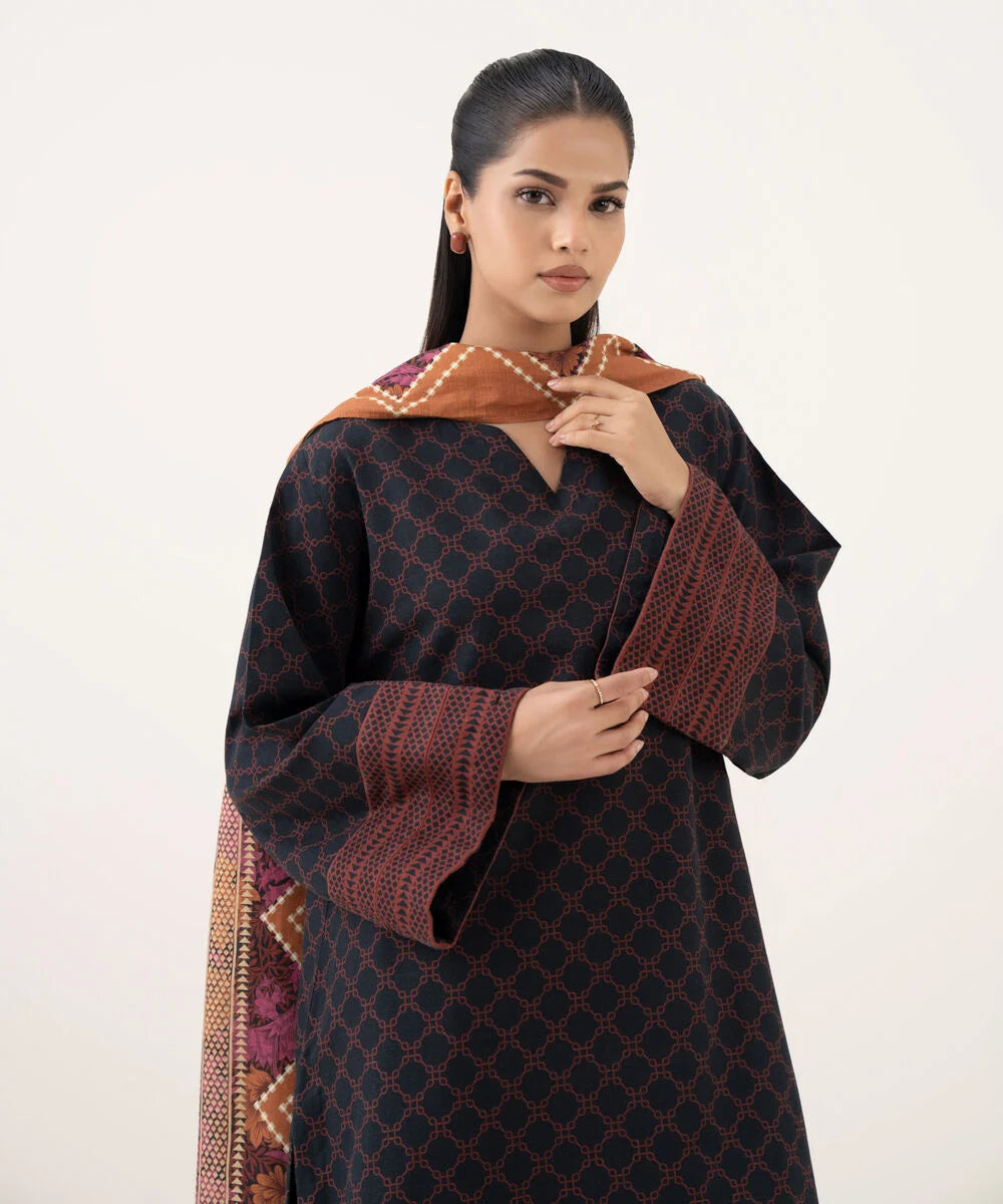 2 Piece - Printed Light Khaddar