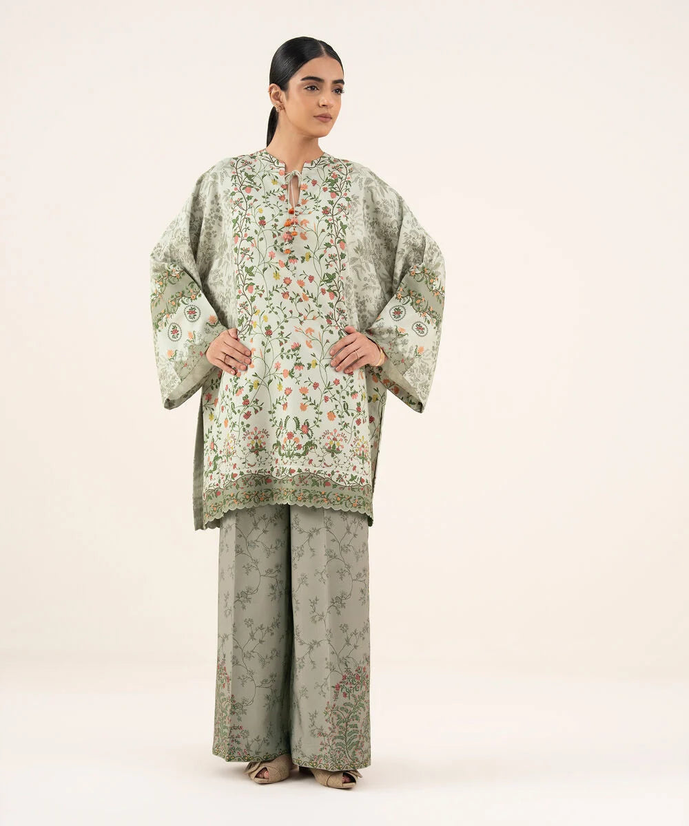 2 Piece - Printed Viscose Khaddar Suit