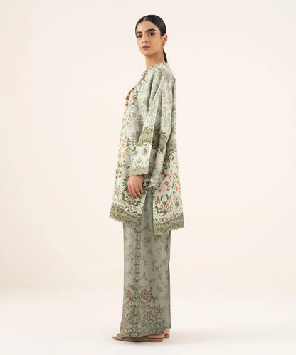 2 Piece - Printed Viscose Khaddar Suit