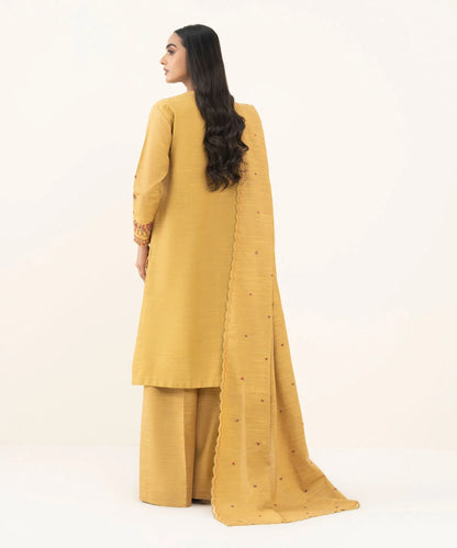 3 Piece - Embroidered Khaddar Suits