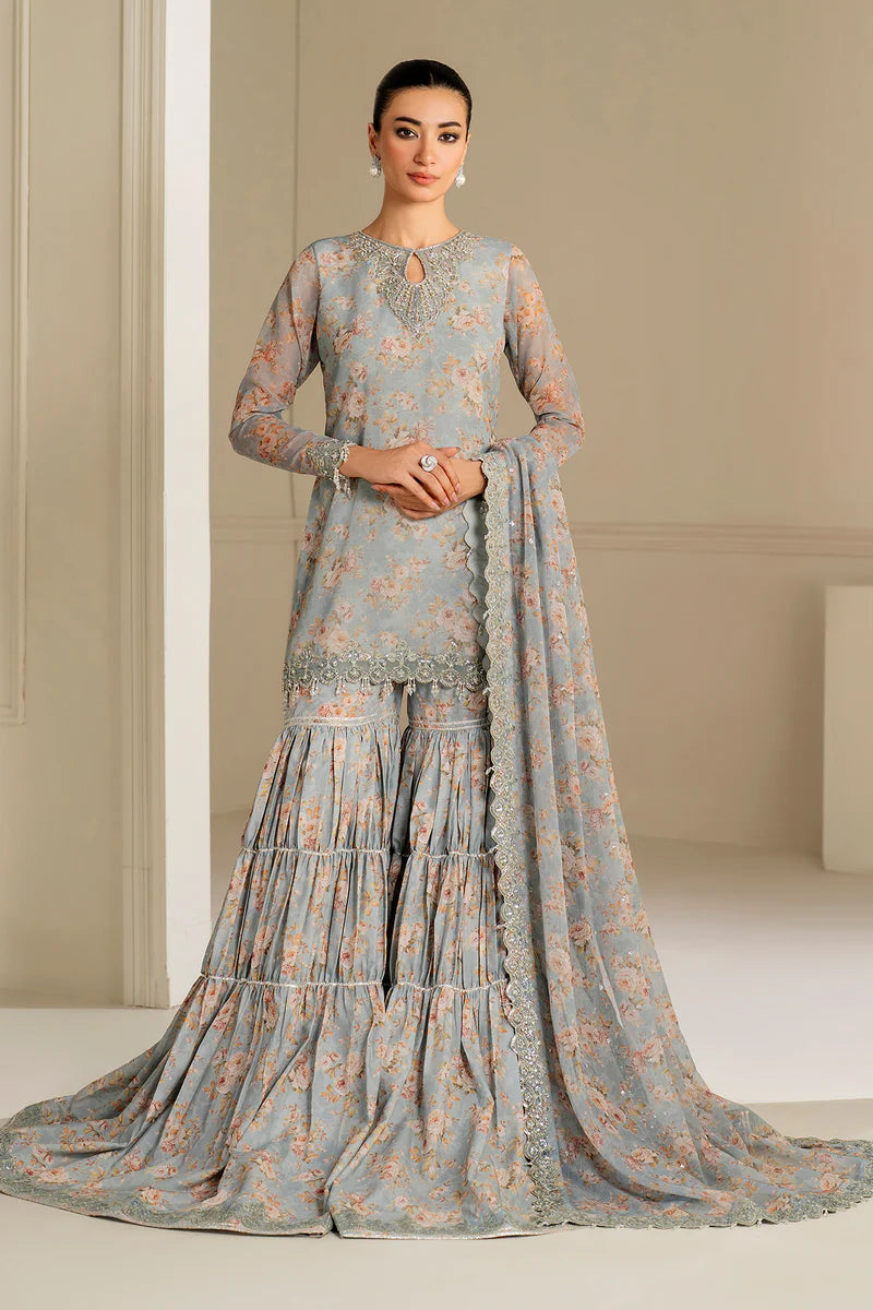 EMBROIDERED CHIFFON