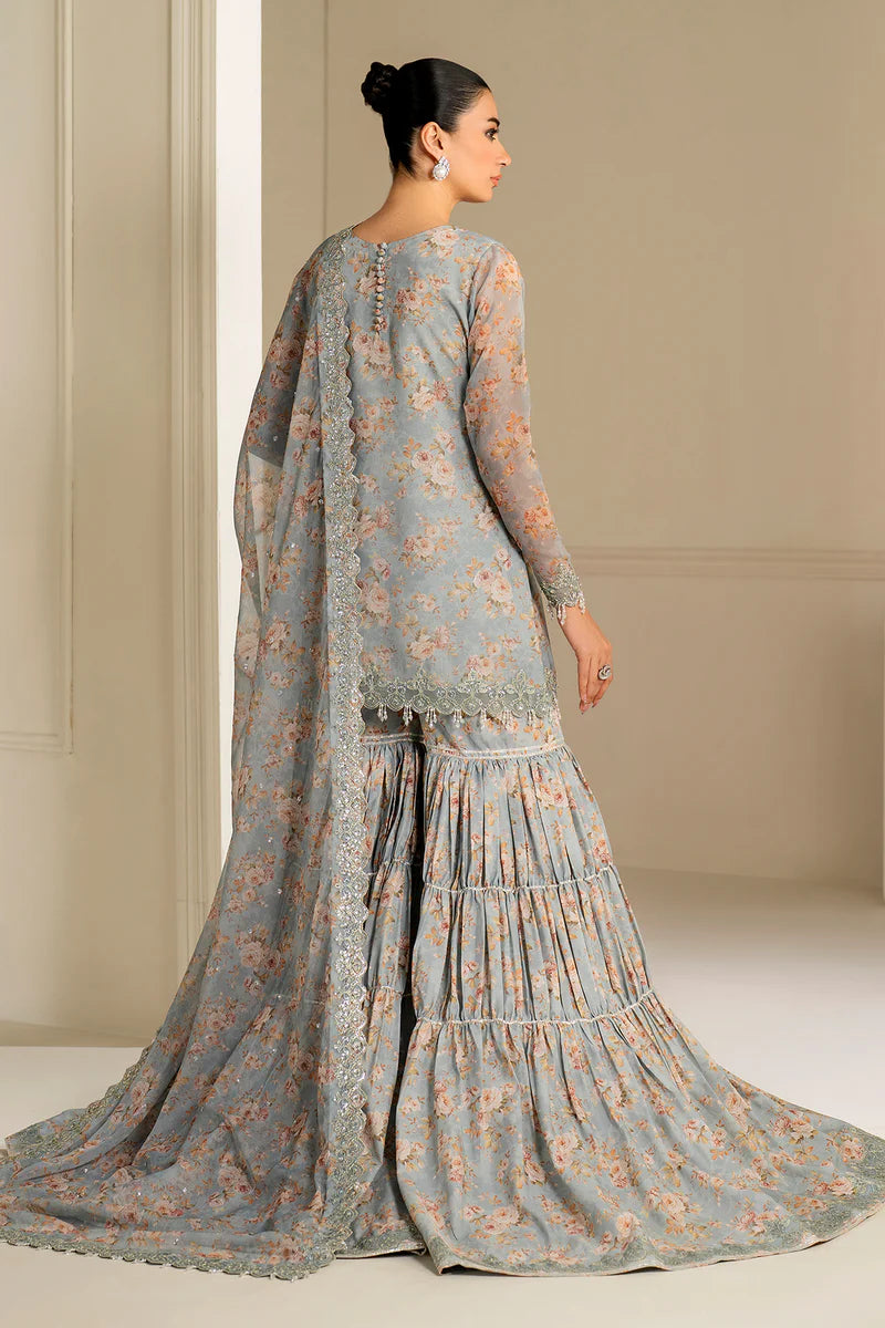EMBROIDERED CHIFFON