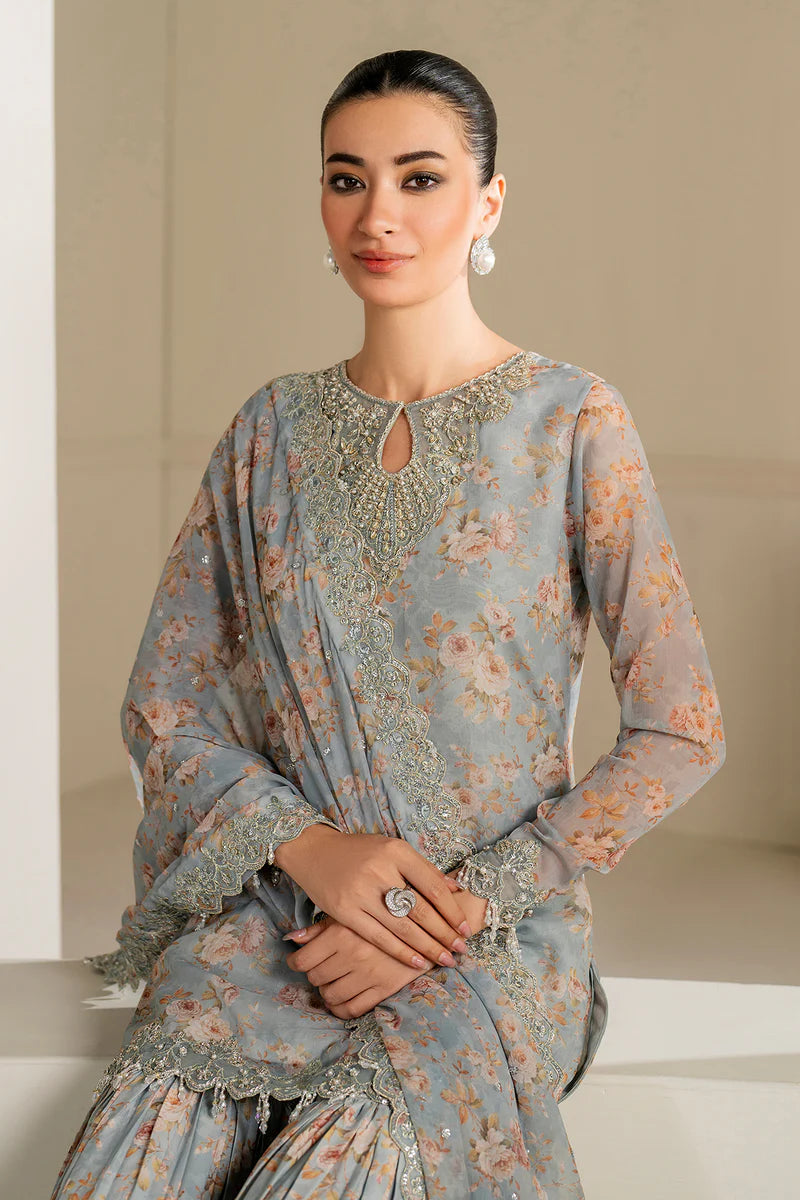 EMBROIDERED CHIFFON