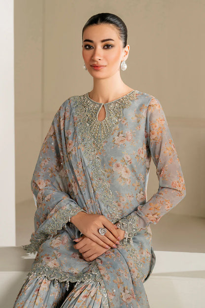 EMBROIDERED CHIFFON