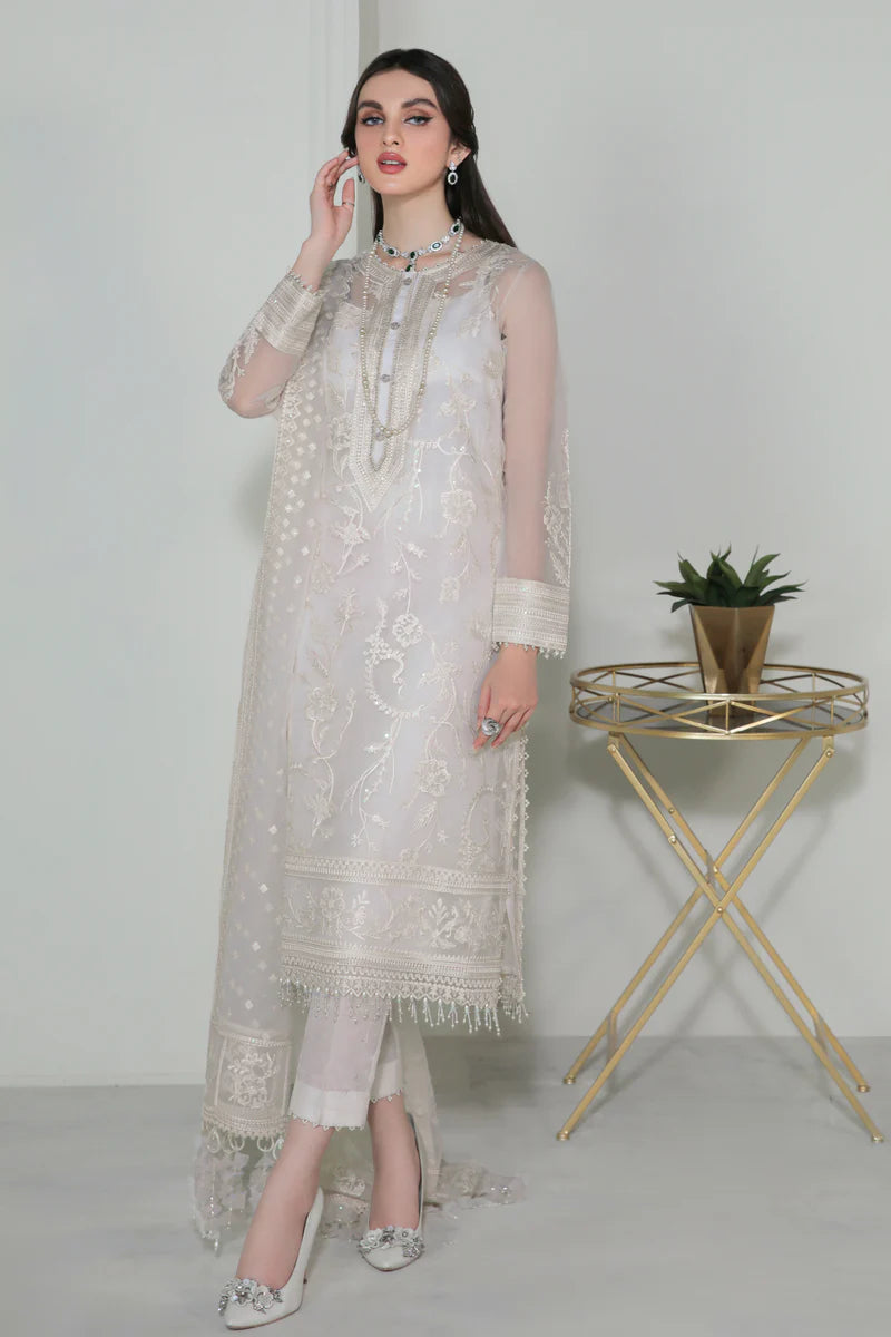 EMBROIDERED ORGANZA