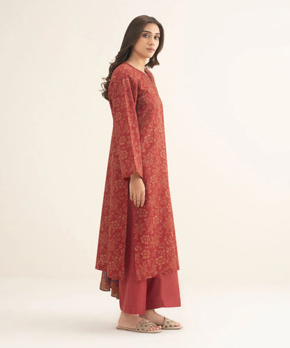 3 Piece - Printed Khaddar Suit