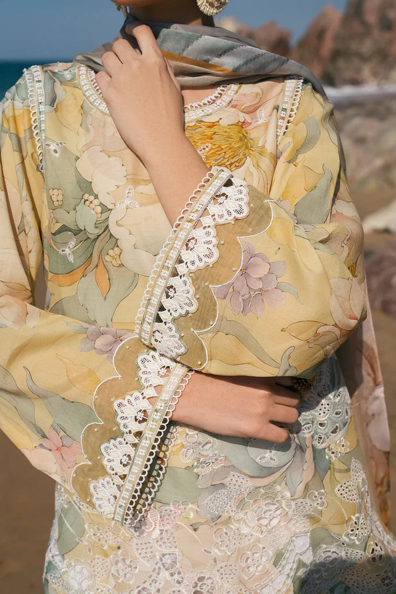 EMBROIDERED PRINTED LAWN