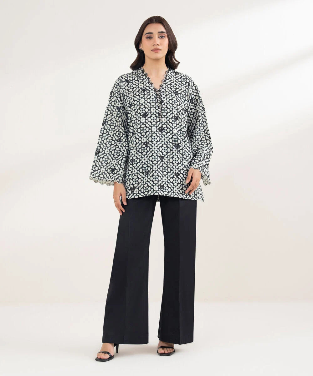 Embroidered Khaddar Shirt