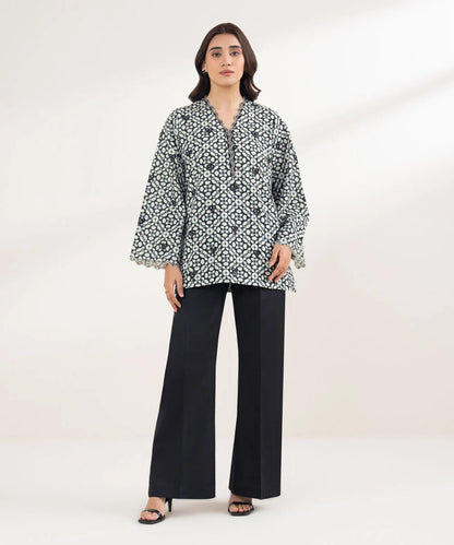 Embroidered Khaddar Shirt