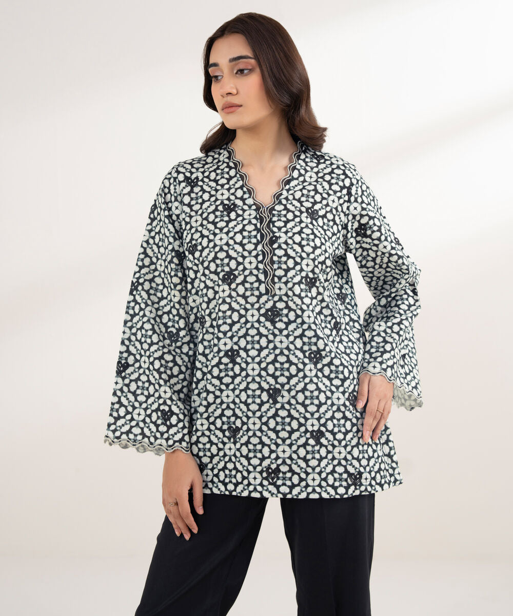Embroidered Khaddar Shirt