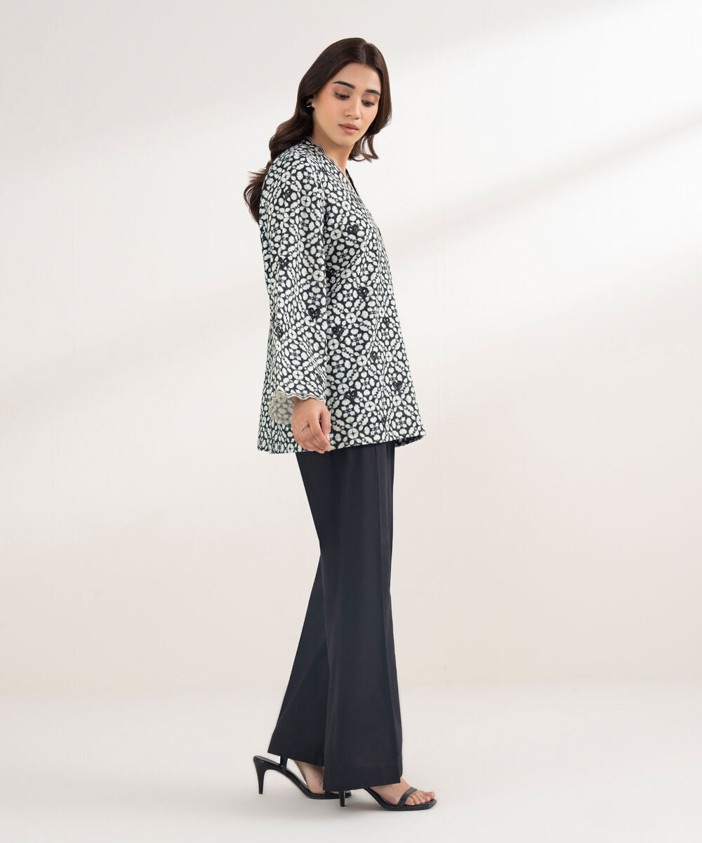 Embroidered Khaddar Shirt