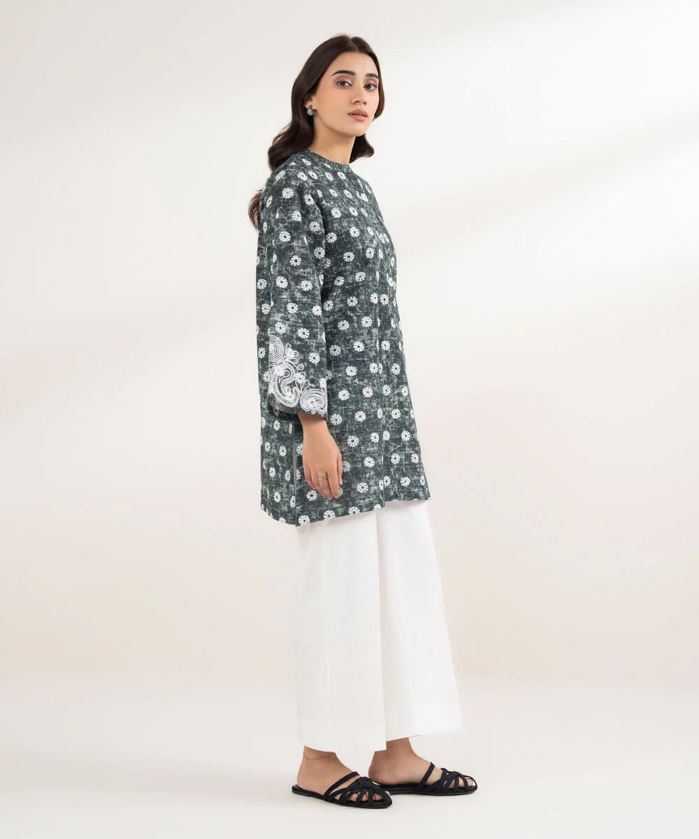 Embroidered Khaddar Shirt