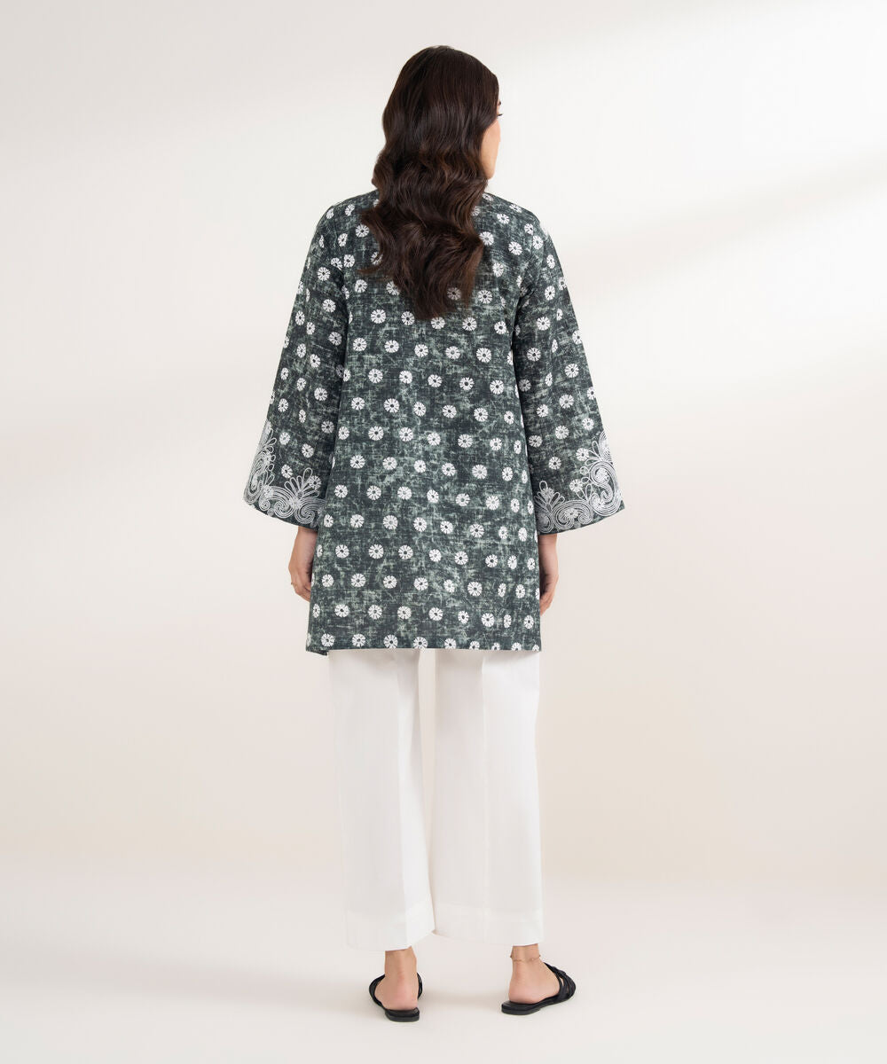 Embroidered Khaddar Shirt