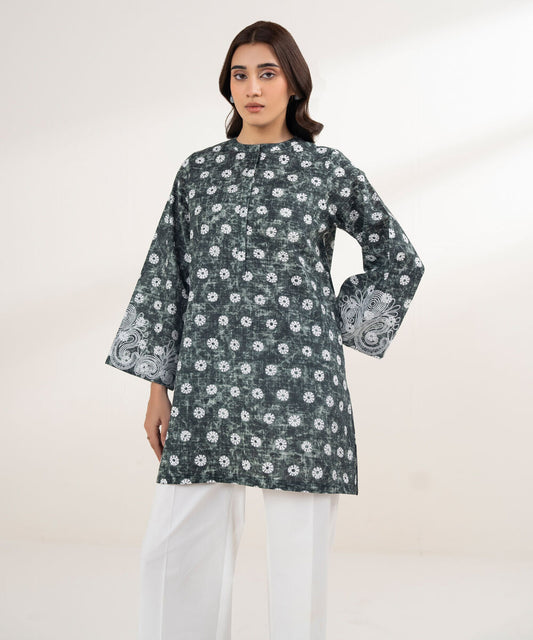 Embroidered Khaddar Shirt