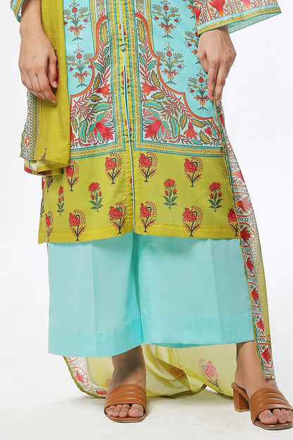 3 Piece Unstitched Printed Lawn Suit