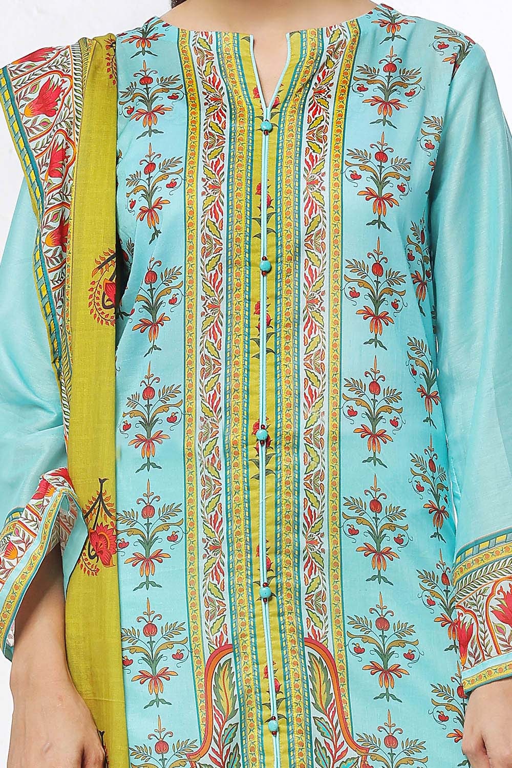 3 Piece Unstitched Printed Lawn Suit
